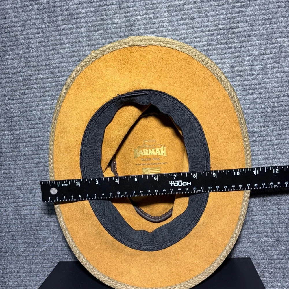 Barmah Hats USA Suede Leather Outback / Bush Hat Item #1094 - Suede Narrow Brim